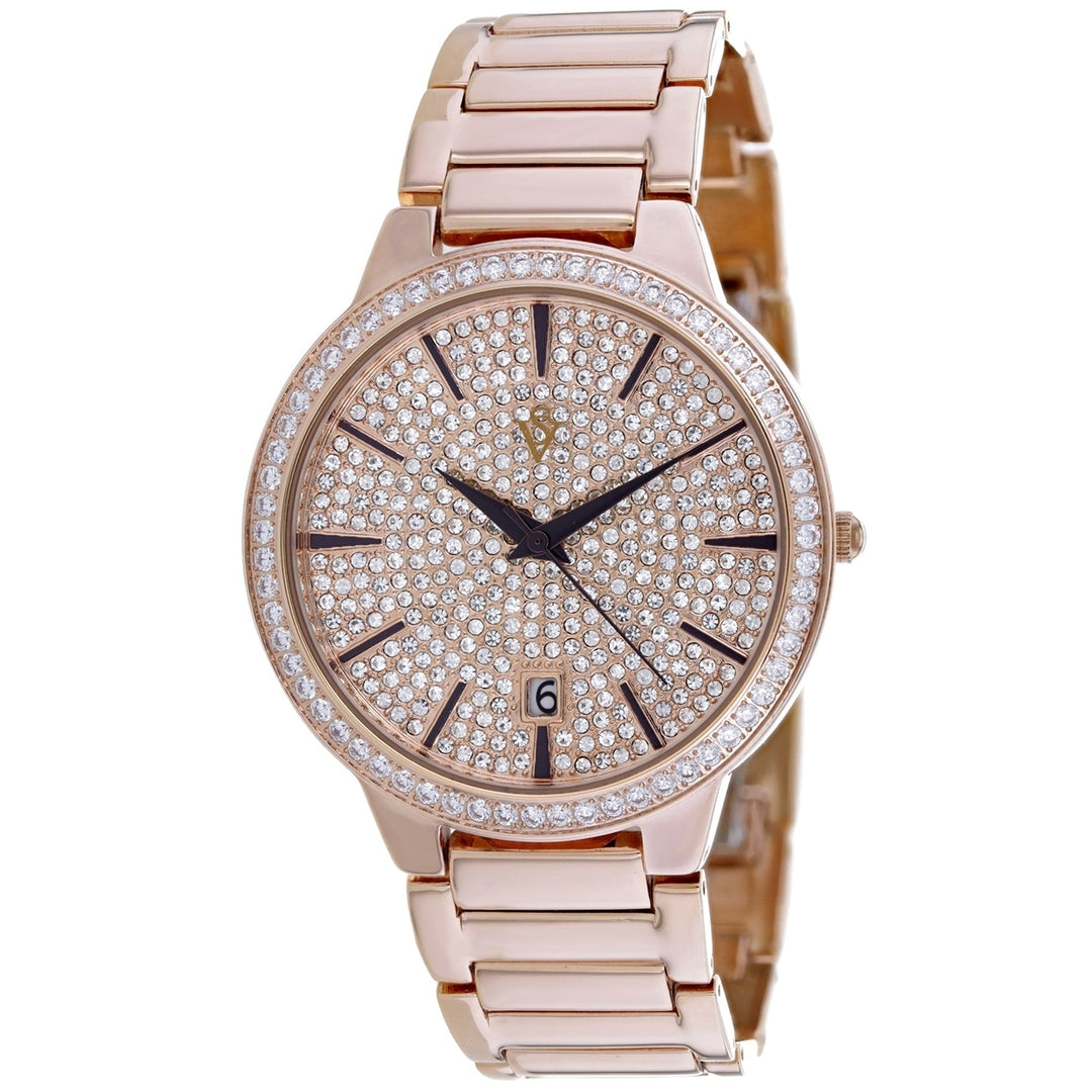 Christian Van Sant Alessia Rose Gold Dial Watch CV0294A Stainless Steel 30m Water Resistant Image 1