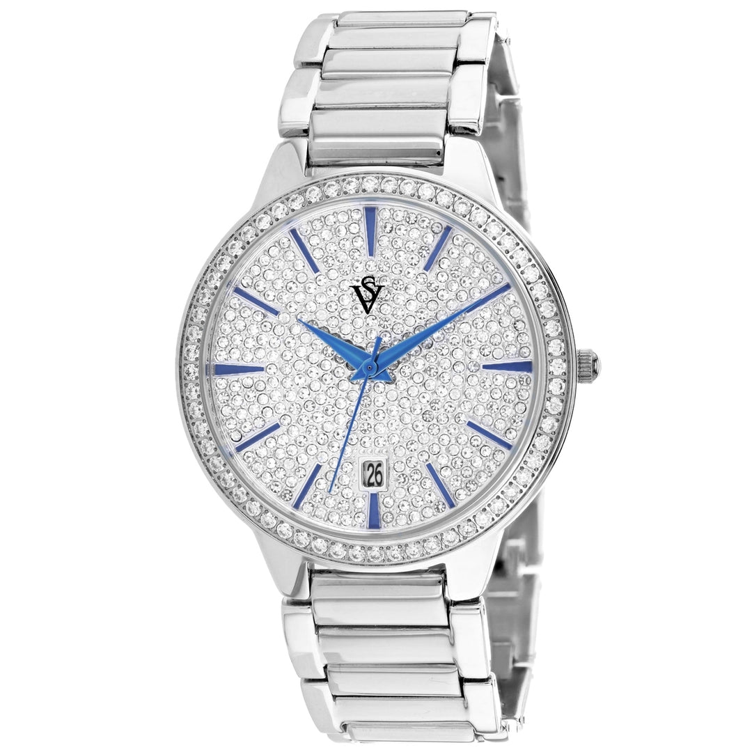 Christian Van Sant Alessia Silver Dial Stainless Steel Watch CV0292A Water Resistant Image 1