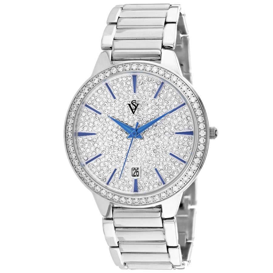 Christian Van Sant Alessia Silver Dial Stainless Steel Watch CV0292A Water Resistant Image 1