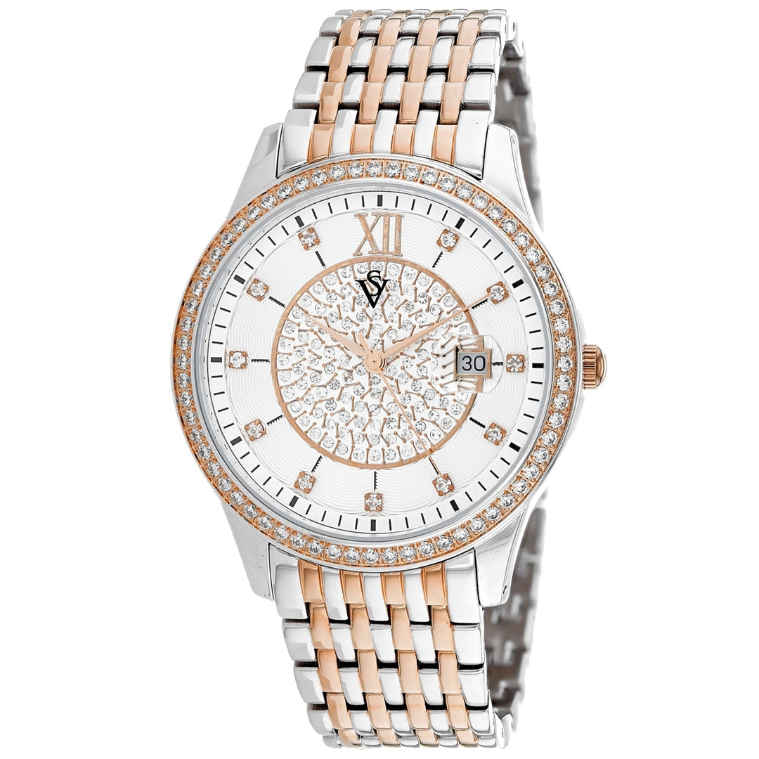 Christian Van Sant Womens Carla White Dial Watch CV0482 Stainless Steel Quartz Image 1