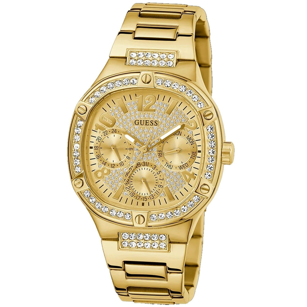 Guess Womens Gold Tone Multi-function Watch GW0558L2 Stainless Steel 10 ATM Image 1