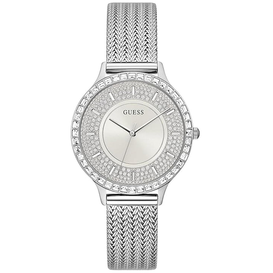 Guess Womens Soiree GW0402L1 Silver Dial Stainless Steel Quartz Watch Image 1