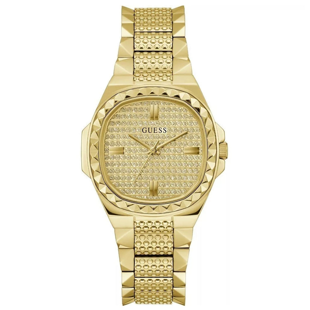 Guess Womens Gold Tone Analog Watch GW0601L1 Stainless Steel Water Resistant Image 1