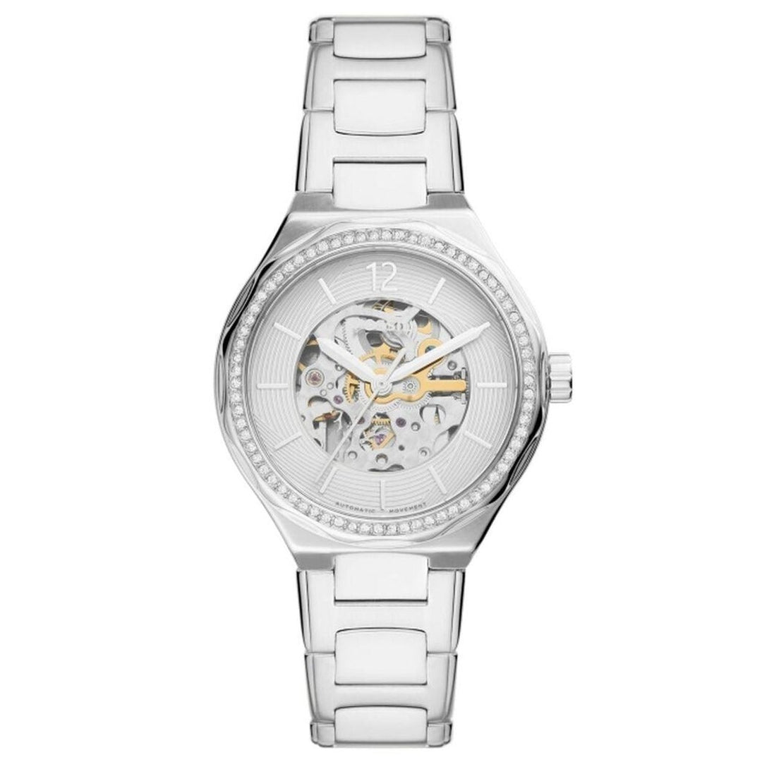 Fossil Eevie Womens White Dial Watch BQ3788 Stainless Steel Quartz Water Resistant Image 1