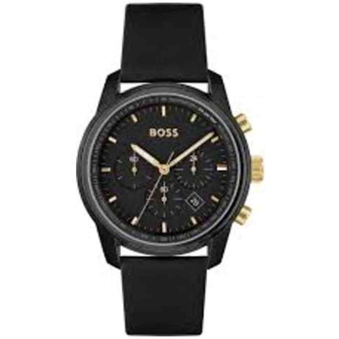 Hugo Boss Mens Trace Black Dial Watch - 1514003 Image 1