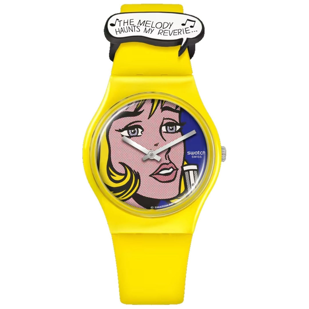 Swatch Mens Originals Art Journey 2023 Roy Lichtenstein Blue Dial Watch SO28Z117 Image 1