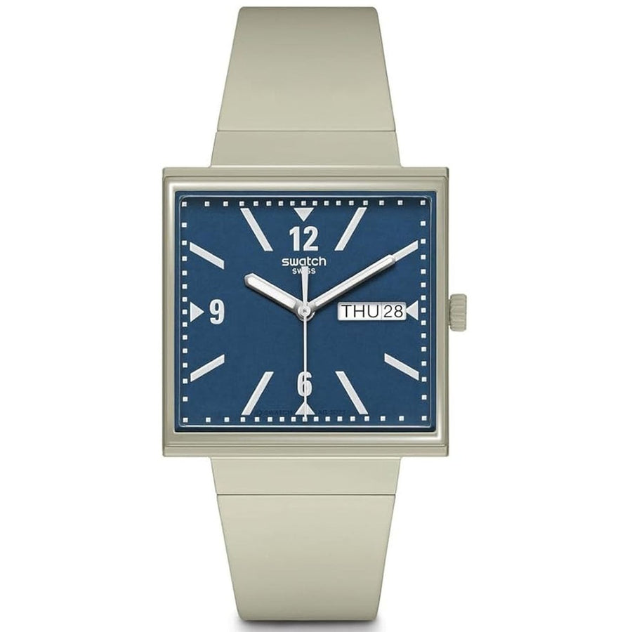 Swatch Originals Bioceramic Watch Blue Dial SO34T700 Water Resistant Quartz Image 1