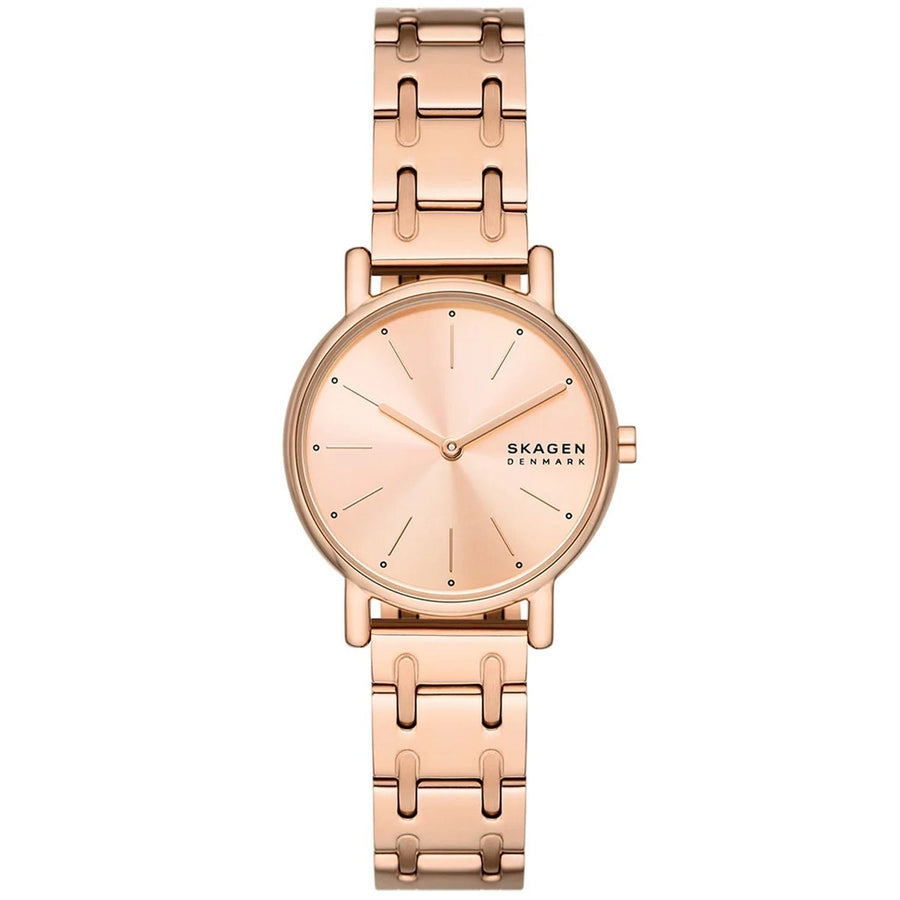 Skagen Womens Signatur Lille Rose Gold Dial Watch SKW3125 Stainless Steel 5ATM Image 1