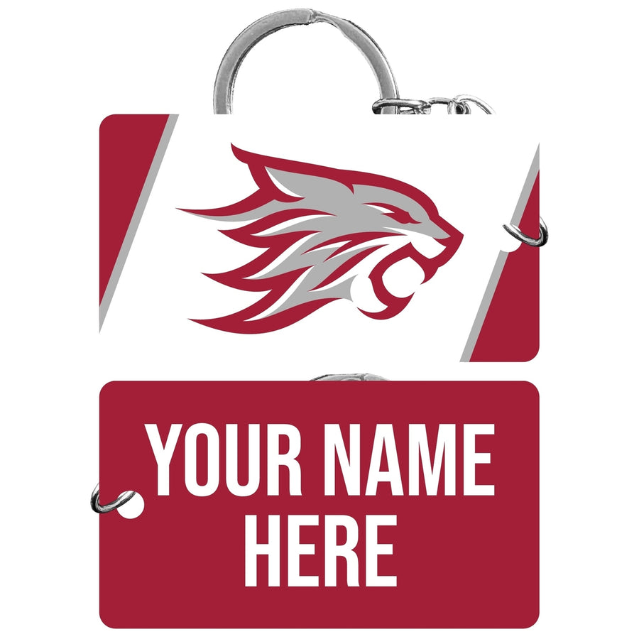 California State University Chico Customizable Acrylic Keychain 1.5" x 2.75" Officially Licensed Collegiate Product Image 1