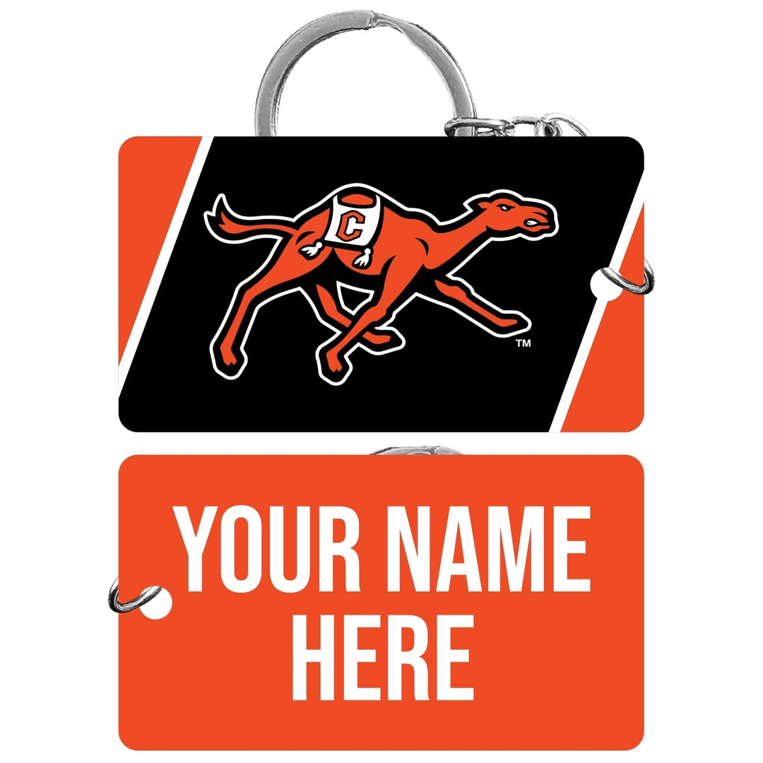 Campbell University Fighting Camels Customizable Acrylic Keychain 1.5" x 2.75" Officially Licensed Collegiate Product Image 1