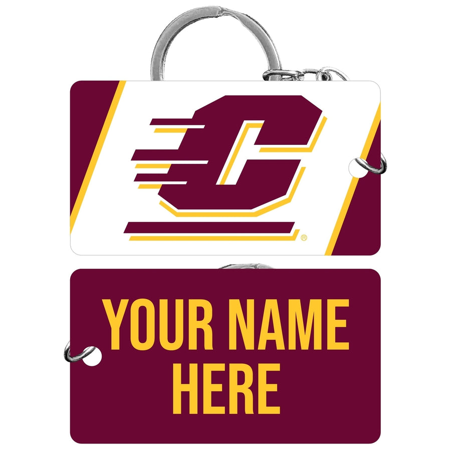 Central Michigan University Customizable Acrylic Keychain 1.5" x 2.75" Officially Licensed Collegiate Product Image 1