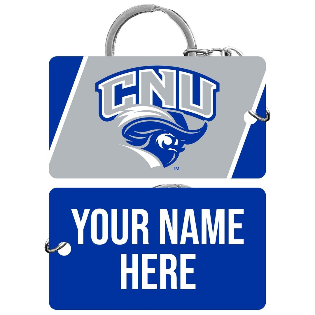 Christopher Newport Captains Customizable Acrylic Keychain 1.5" x 2.75" Officially Licensed Collegiate Product Image 1