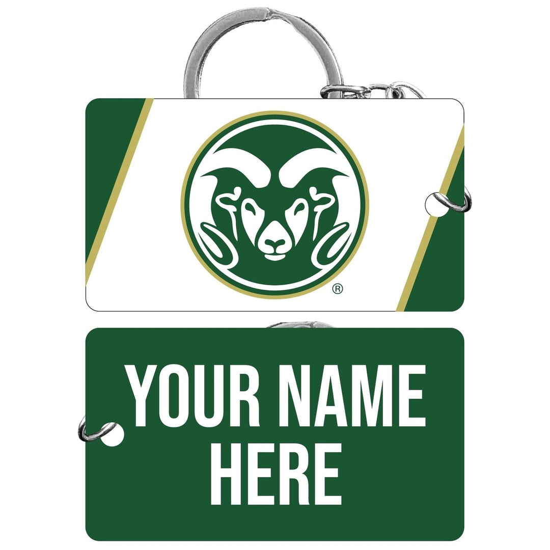 Colorado State Rams Customizable Acrylic Keychain 1.5" x 2.75" Officially Licensed Collegiate Product Image 1