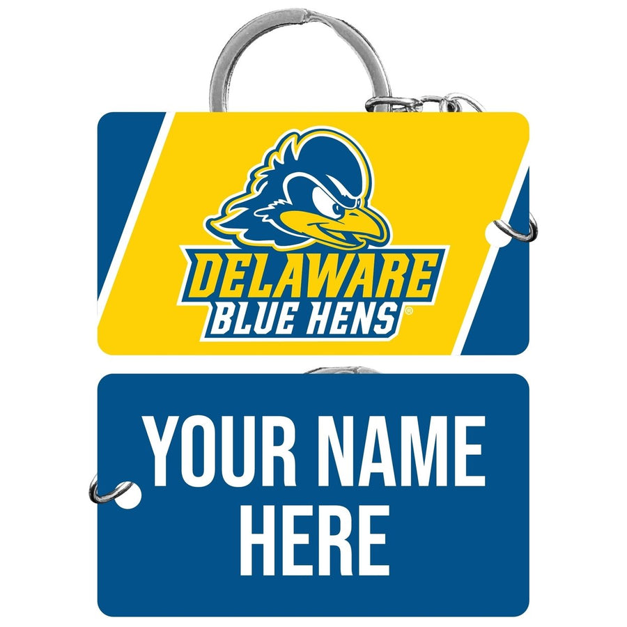 Delaware Blue Hens Customizable Acrylic Keychain 1.5" x 2.75" Officially Licensed Collegiate Product Image 1