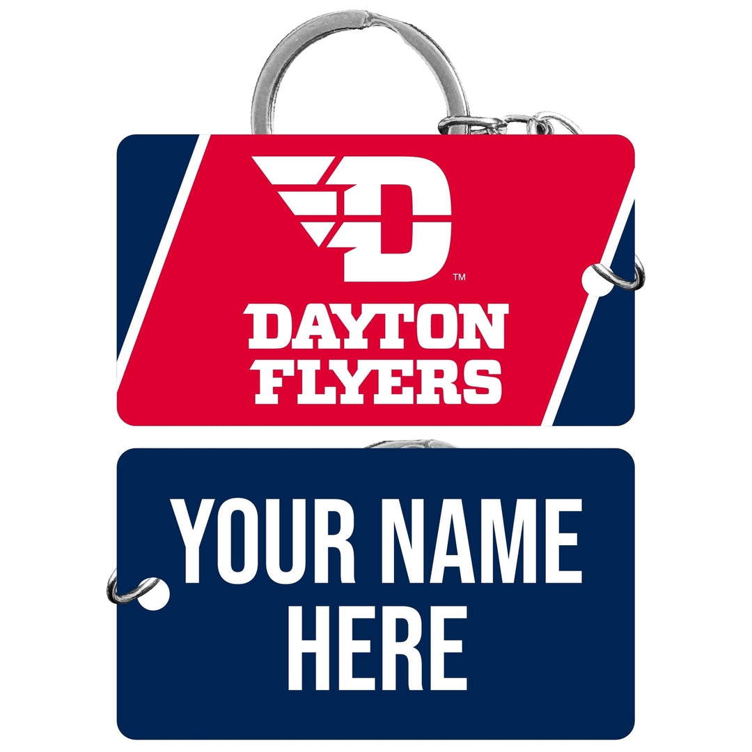 Dayton Flyers Customizable Acrylic Keychain 1.5" x 2.75" Officially Licensed Collegiate Product Image 1