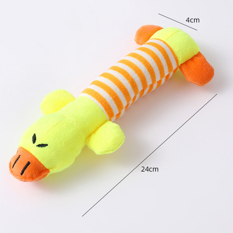 Squeak Dog Toy Plush Wild Goose Sounds Chew Training Teeth Cleaning Puppy Image 9