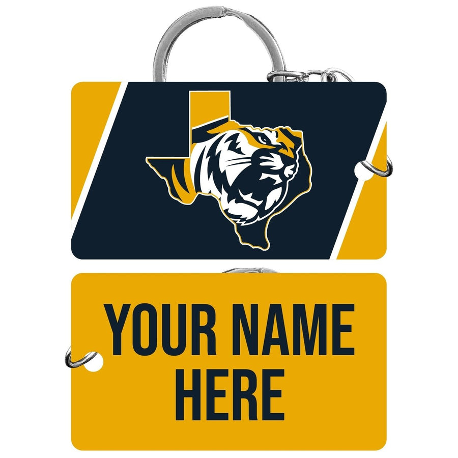 East Texas Baptist University Customizable Acrylic Keychain 1.5" x 2.75" Officially Licensed Collegiate Product Image 1