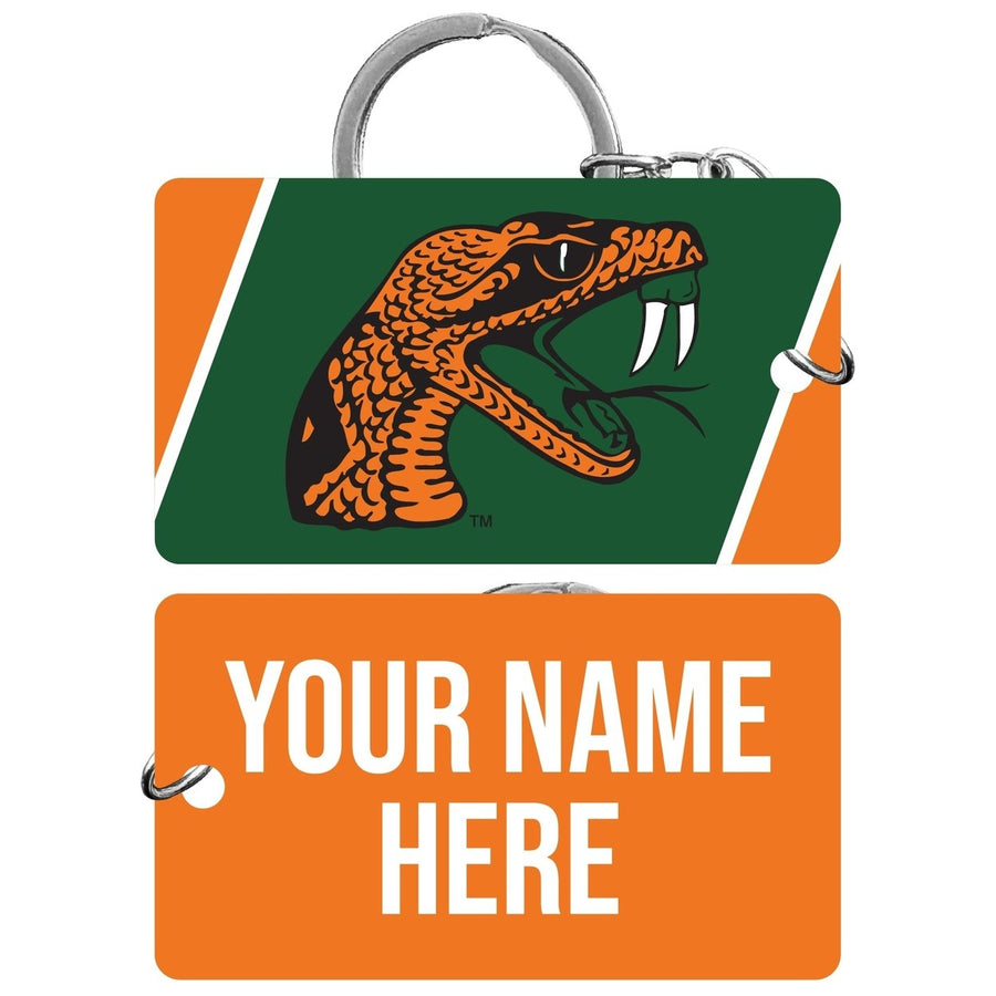 Florida AandM Rattlers Customizable Acrylic Keychain 1.5" x 2.75" Officially Licensed Collegiate Product Image 1