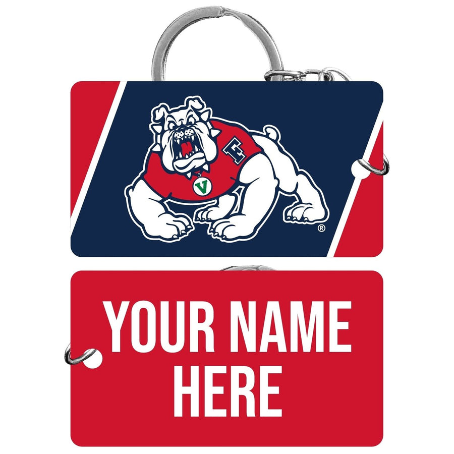 Fresno State Bulldogs Customizable Acrylic Keychain 1.5" x 2.75" Officially Licensed Collegiate Product Image 1