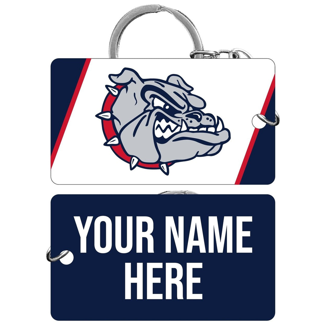 Gonzaga Bulldogs Customizable Acrylic Keychain 1.5" x 2.75" Officially Licensed Collegiate Product Image 1