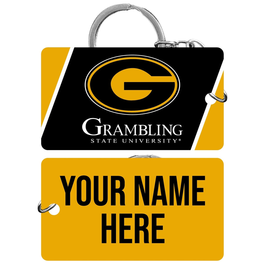 Grambling State Tigers Customizable Acrylic Keychain 1.5" x 2.75" Officially Licensed Collegiate Product Image 1