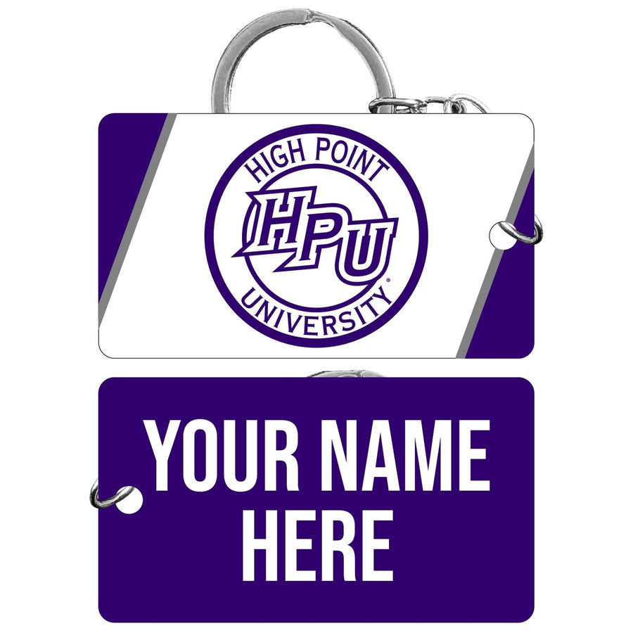 High Point University Customizable Acrylic Keychain 1.5" x 2.75" Officially Licensed Collegiate Product Image 1