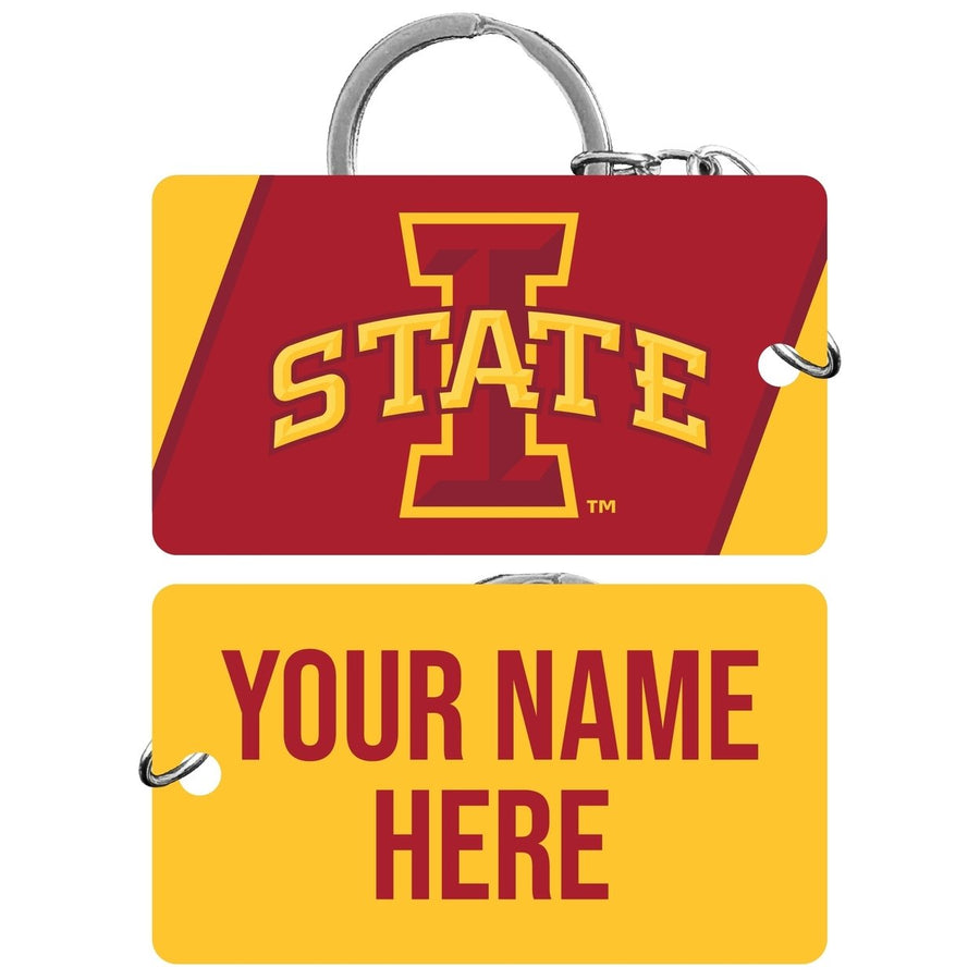 Iowa State Cyclones Customizable Acrylic Keychain 1.5" x 2.75" Officially Licensed Collegiate Product Image 1