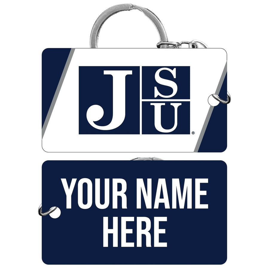 Jackson State University Customizable Acrylic Keychain 1.5" x 2.75" Officially Licensed Collegiate Product Image 1