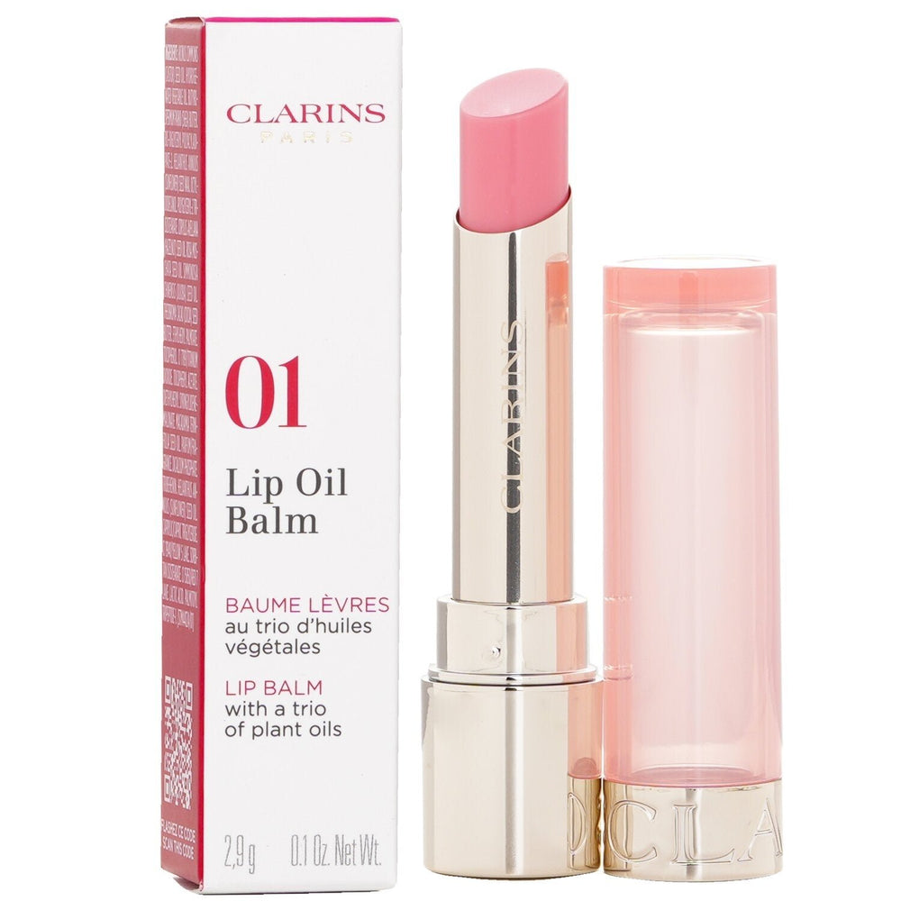 Clarins Lip Oil Balm - 01 Pale Pink 2.9g Image 2