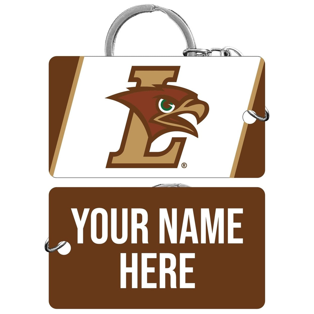 Lehigh University Mountain Hawks Customizable Acrylic Keychain 1.5" x 2.75" Officially Licensed Collegiate Product Image 1