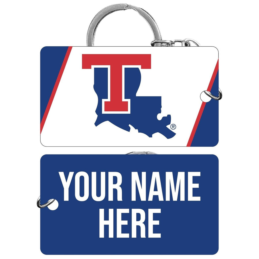 Louisiana Tech Bulldogs Customizable Acrylic Keychain 1.5" x 2.75" Officially Licensed Collegiate Product Image 1