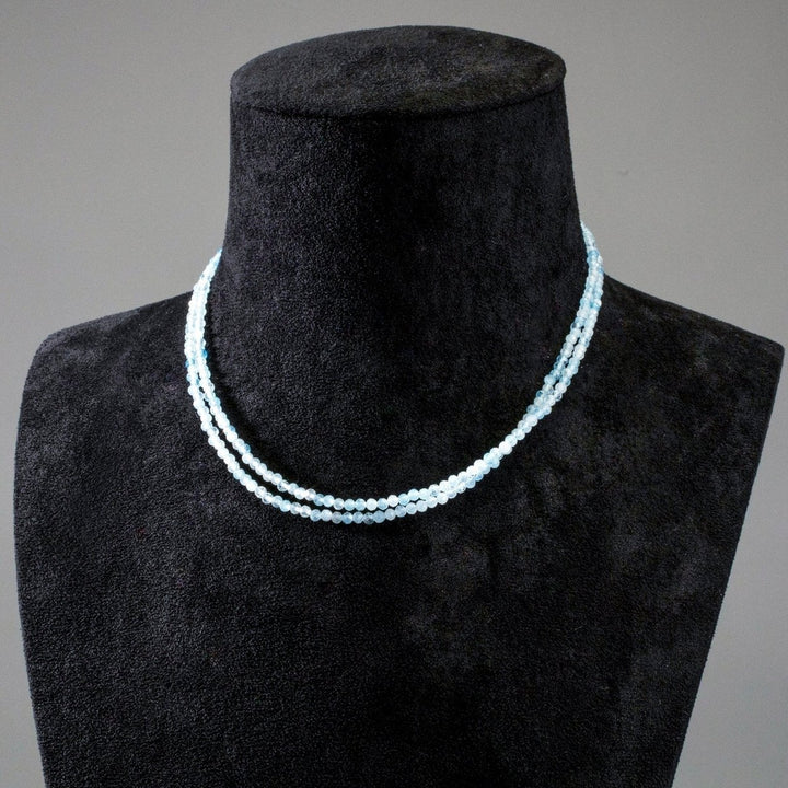 Aquamarine Faceted Necklace Image 4