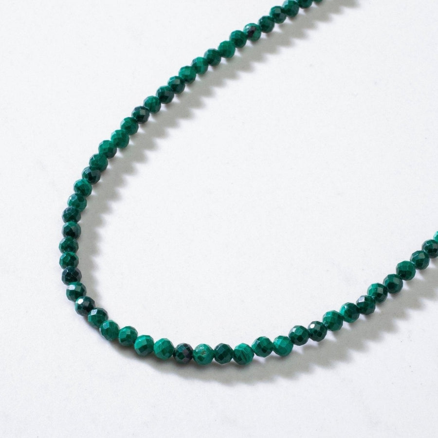 Malachite Faceted Necklace Image 1