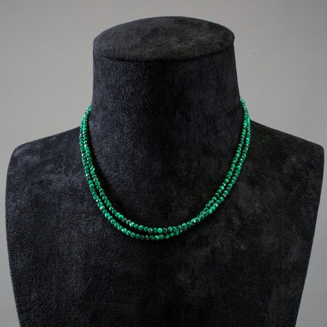 Malachite Faceted Necklace Image 4