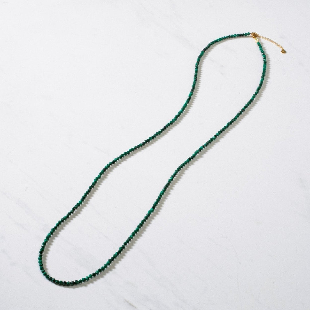 Malachite Faceted Necklace Image 6