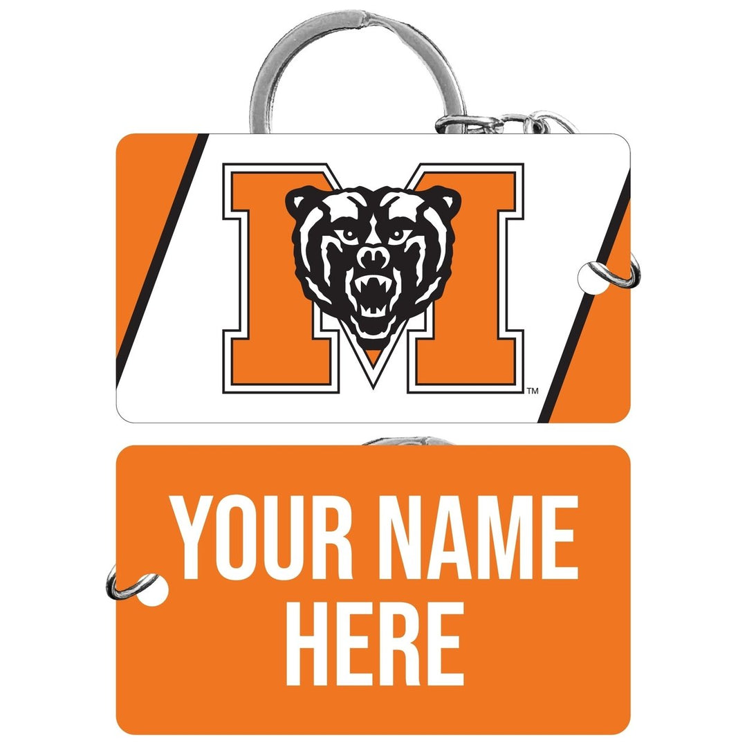 Mercer University Customizable Acrylic Keychain 1.5" x 2.75" Officially Licensed Collegiate Product Image 1