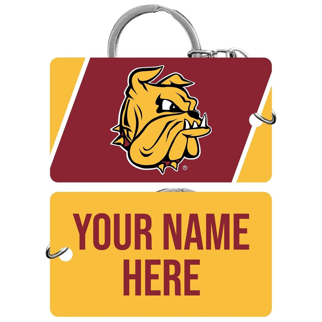 Minnesota Duluth Bulldogs Customizable Acrylic Keychain 1.5" x 2.75" Officially Licensed Collegiate Product Image 1