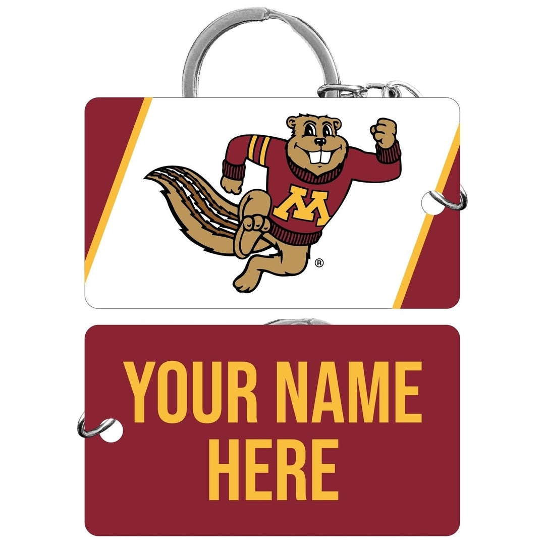 Minnesota Gophers Customizable Acrylic Keychain 1.5" x 2.75" Officially Licensed Collegiate Product Image 1