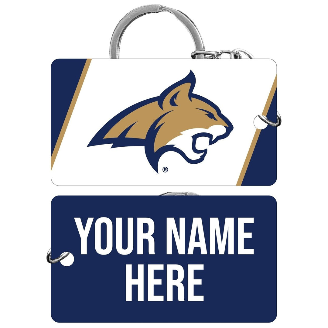 Montana State Bobcats Customizable Acrylic Keychain 1.5" x 2.75" Officially Licensed Collegiate Product Image 1