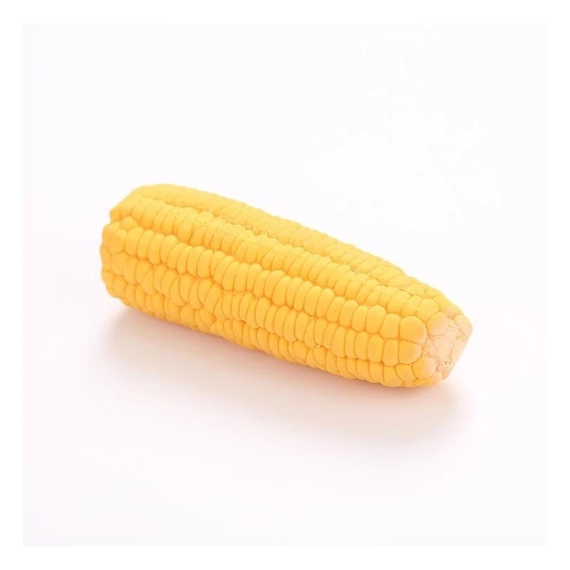 Corn Shape Puppy Squeaky Toy for Small Dogs Yellow Bite Resistant Pet Supplies Image 4