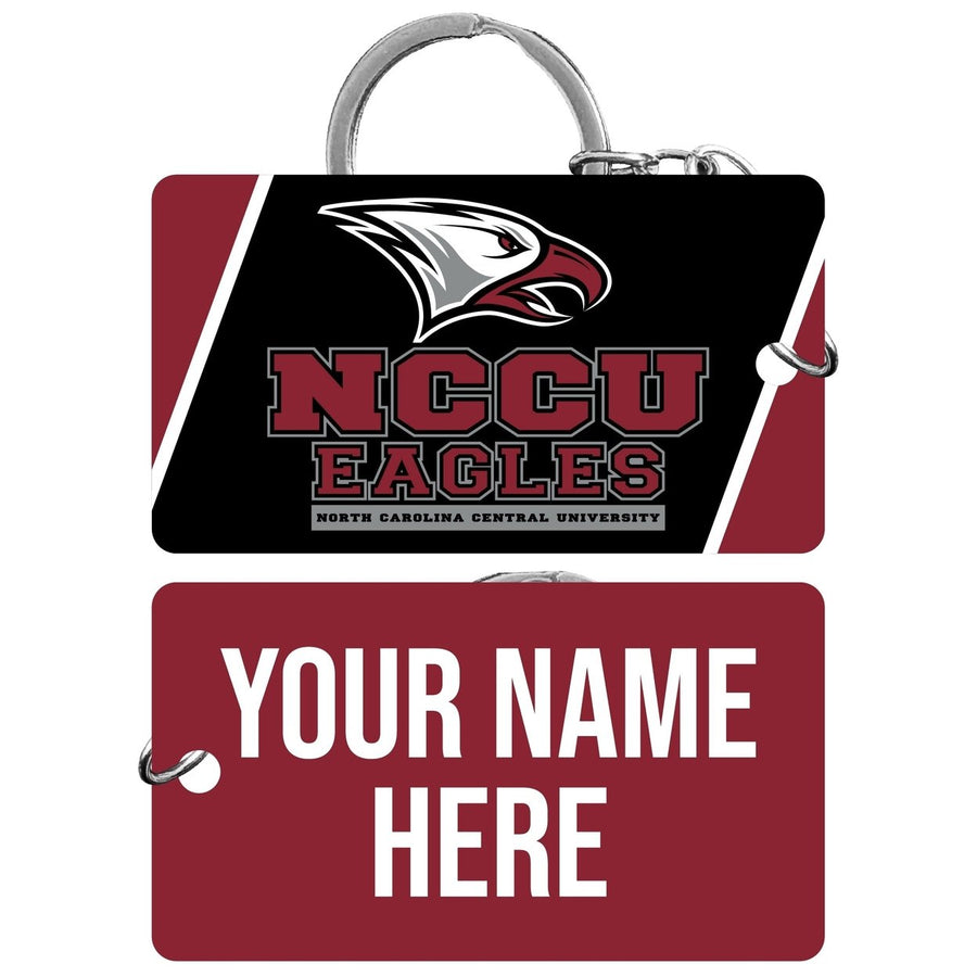 North Carolina Central Eagles Customizable Acrylic Keychain 1.5" x 2.75" Officially Licensed Collegiate Product Image 1