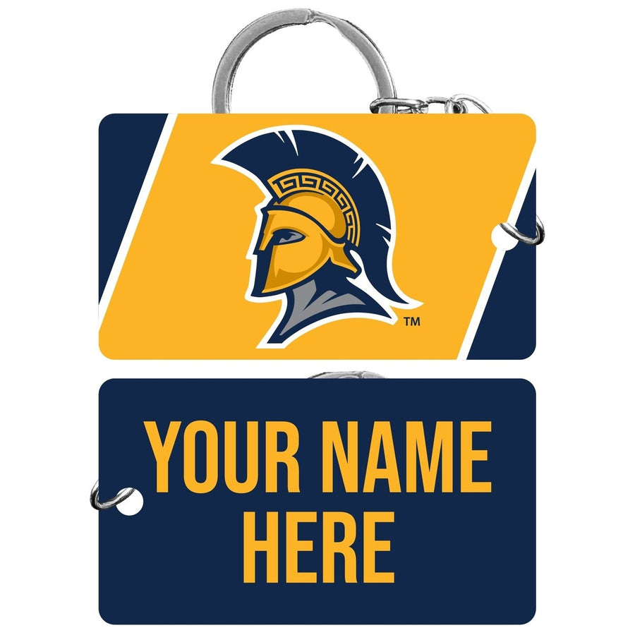 North Carolina Greensboro Spartans Customizable Acrylic Keychain 1.5" x 2.75" Officially Licensed Collegiate Product Image 1