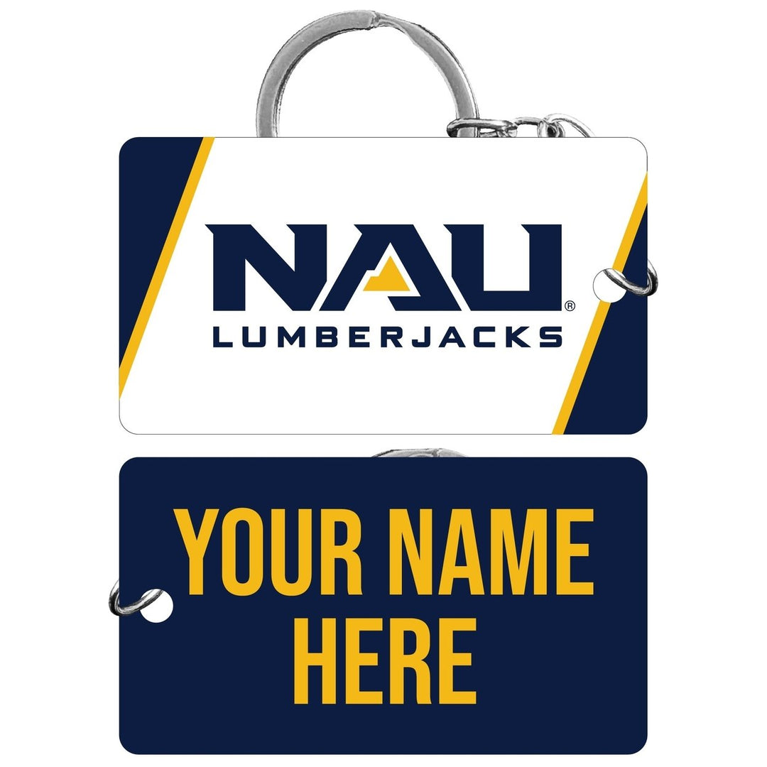 Northern Arizona University Customizable Acrylic Keychain 1.5" x 2.75" Officially Licensed Collegiate Product Image 1