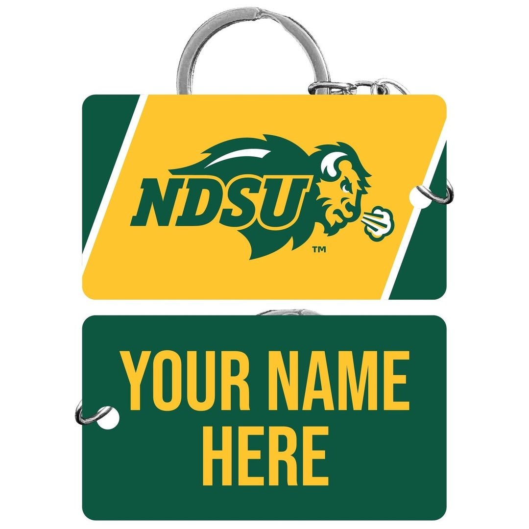 North Dakota State Bison Customizable Acrylic Keychain 1.5" x 2.75" Officially Licensed Collegiate Product Image 1