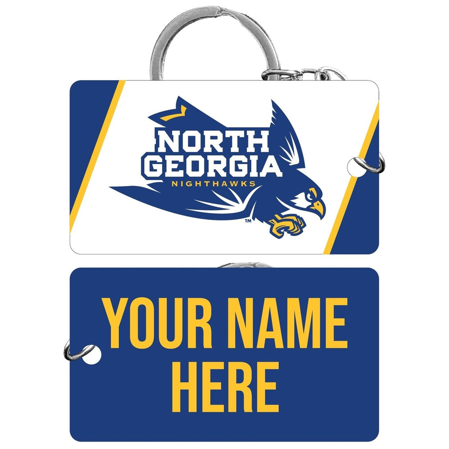 North Georgia Nighhawks Customizable Acrylic Keychain 1.5" x 2.75" Officially Licensed Collegiate Product Image 1