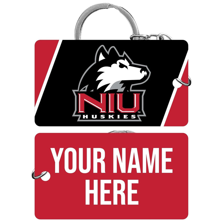 Northern Illinois Huskies Customizable Acrylic Keychain 1.5" x 2.75" Officially Licensed Collegiate Product Image 1