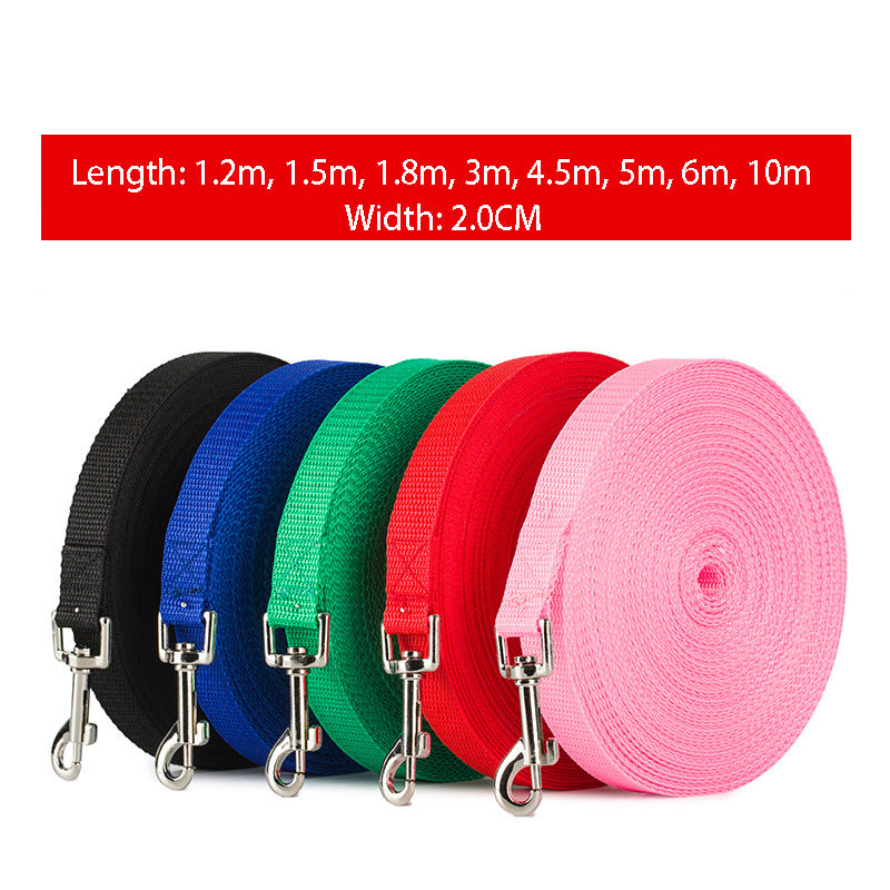 Longer Dog Leash Rope 1.2-10m PP Outdoor Training Running Leash Various Colors Image 1