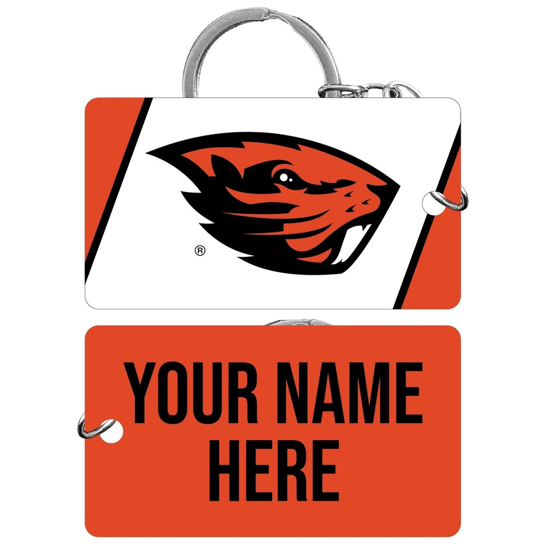 Oregon State Beavers Customizable Acrylic Keychain 1.5" x 2.75" Officially Licensed Collegiate Product Image 1