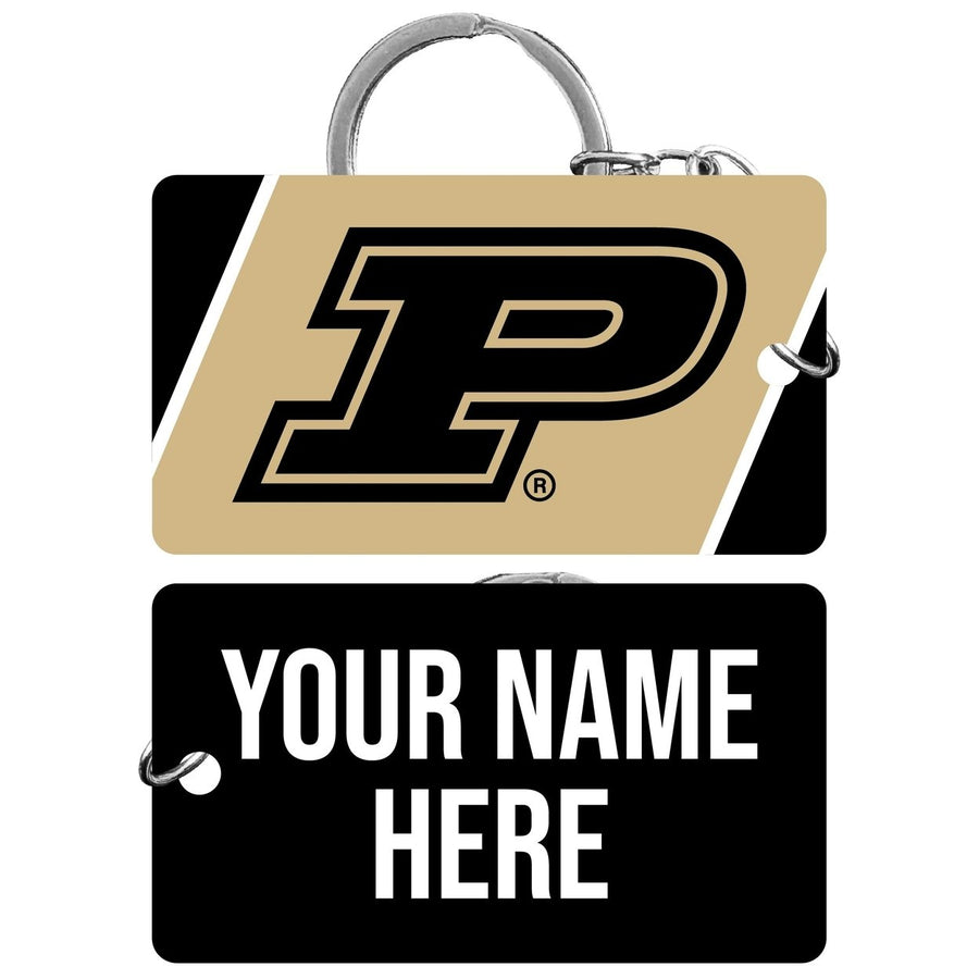 Purdue Boilermakers Customizable Acrylic Keychain 1.5" x 2.75" Officially Licensed Collegiate Product Image 1