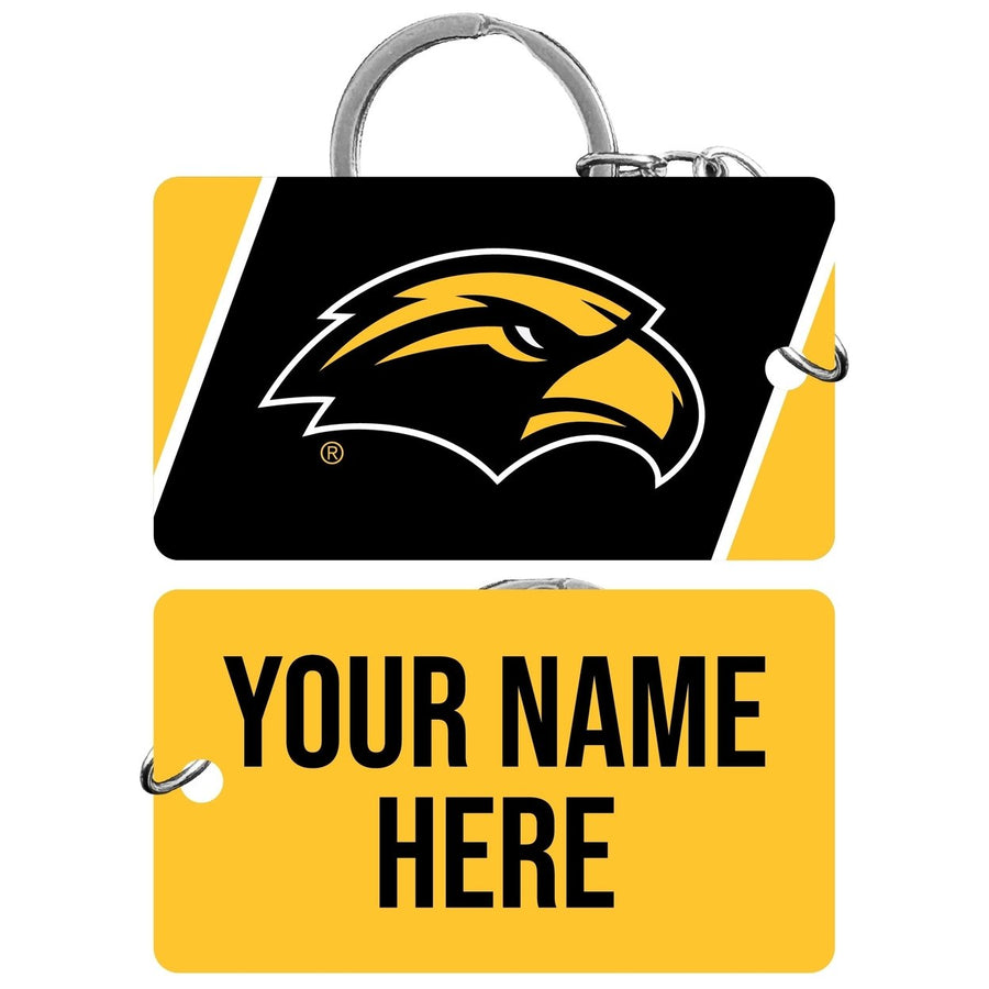 Southern Mississippi Golden Eagles Customizable Acrylic Keychain 1.5" x 2.75" Officially Licensed Collegiate Product Image 1